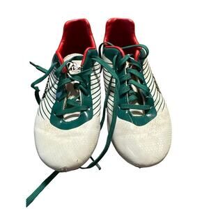 Brava Size 2.5D US White/Green Soccer Cleats